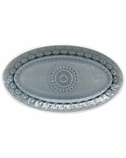 Euro Ceramica Fez Oval Platter Home Dinnerware