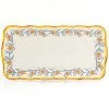 Euro Ceramica Duomo Rectangular Appetizer Platter Home Dinnerware