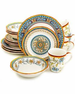 Euro Ceramica Duomo 16pc Dinnerware Set Home