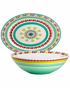 Euro Ceramica Alecante 2pc Serving Set Home Serveware