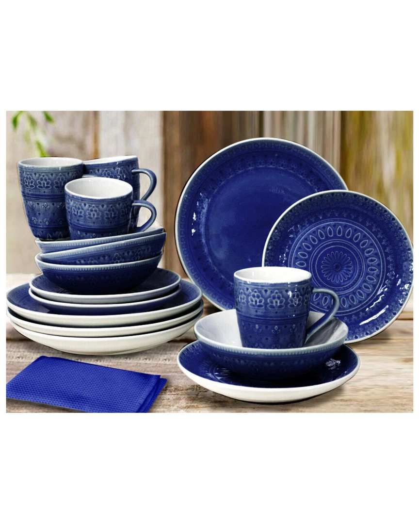 Euro Ceramica Fez 16pc Dinnerware Set Home - Image 2