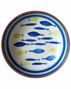 Euro Ceramica Pescador Large Salad Bowl Home Serveware