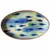 Euro Ceramica Pescador Oval Couped Platter Home Serveware
