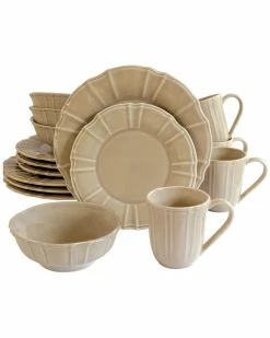 Euro Ceramica Chloe 16pc Dinnerware Set Home