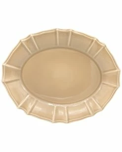 Euro Ceramica Chloe Oval Platter Home Dinnerware