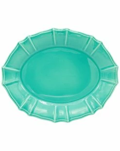 Euro Ceramica Chloe Oval Platter Home Dinnerware