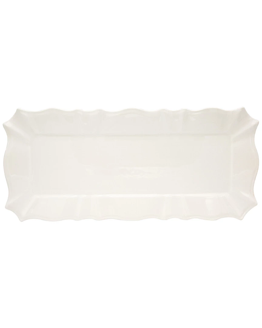 Euro Ceramica Chloe Rectangular Tray Home Dinnerware