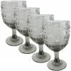 Euro Ceramica Fez Glassware 4pc 12Oz Wine Glass Set Home Drinkware