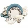 Euro Ceramica Savannah 16pc Dinnerware Set Home