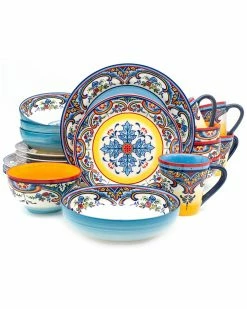 Euro Ceramica Zanzibar 20pc Stoneware Dinnerware Set Home