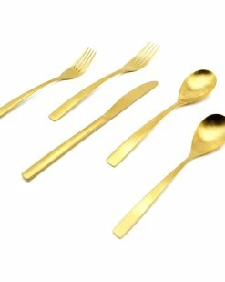 Euro Ceramica Oro 5pc Flatware Place Setting Home Flatware & Cutlery