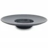 Euro Ceramica Euro Essential Black Wide-Rim Soup Plate Home Dinnerware