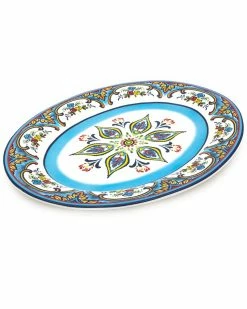Euro Ceramica Zanzibar Oval Platter Home Serveware