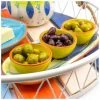 Euro Ceramica Pescador 4pc Snack Set Home Serveware