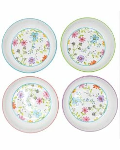 Euro Ceramica Charlotte 4pc Pasta Bowl Home Dinnerware
