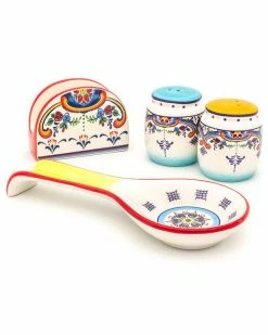 Euro Ceramica Zanzibar 4pc Accessory Set Home Serveware
