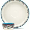Euro Ceramica Zanzibar Chip And Dip Home Serveware