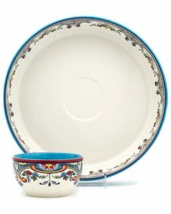 Euro Ceramica Zanzibar Chip And Dip Home Serveware