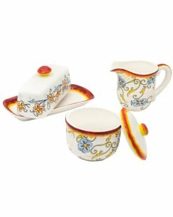 Euro Ceramica Duomo Breakfast Accessory Set Home Dinnerware