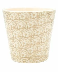 Euro Ceramica Chloe Floral Accent Planter Home Serveware