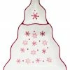 Euro Ceramica Winterfest Chip And Dip Tree Platter Home Serveware