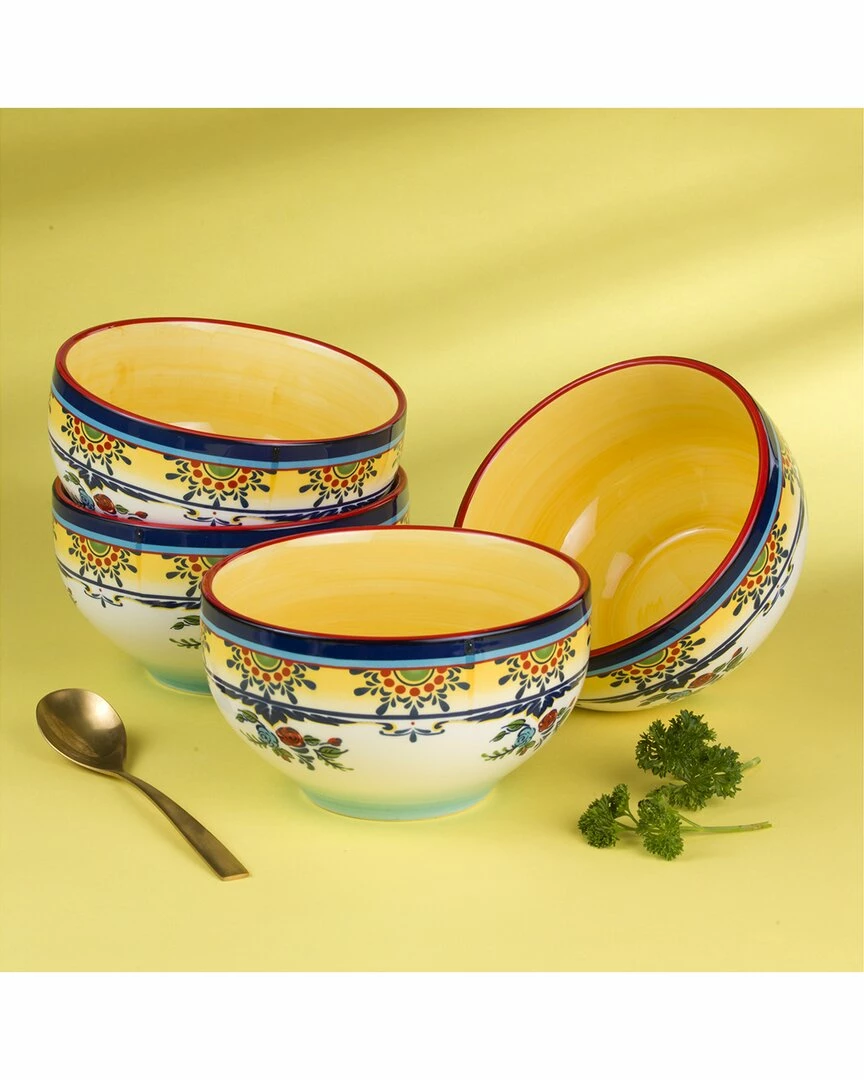 Euro Ceramica Zanzibar 4Pc All Purpose Bowl Set Home Serveware - Image 2