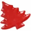 Euro Ceramica Winterfest Tree Platter Home Serveware