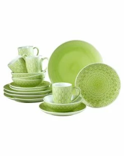 Euro Ceramica Peacock 16pc Dinnerware Set Home