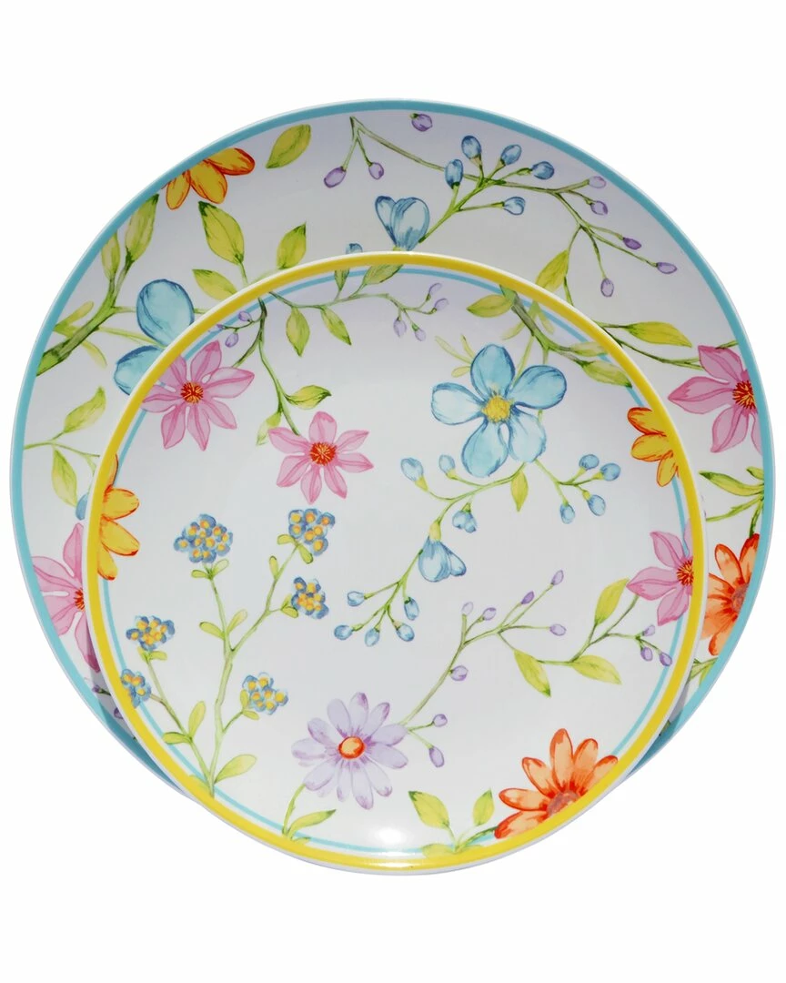 Euro Ceramica Charlotte 16Pc Dinnerware Set Home - Image 2