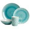 Euro Ceramica Peacock 16pc Dinnerware Set Home